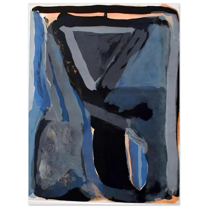 Bram van Velde - L'Unique II - 1973  75x100 cm / 30x40inches Fine Art Poster