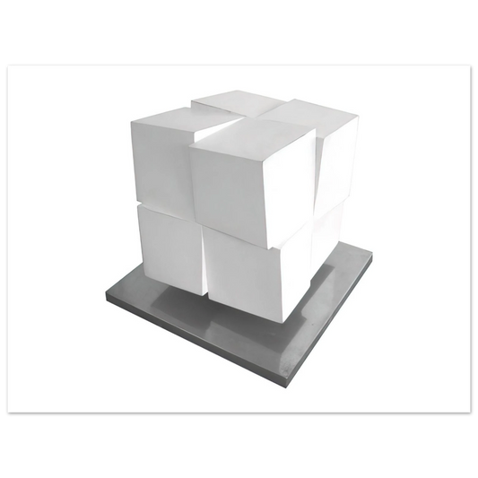 Jeremy Moon - Split Cube - 1962  75x100 cm / 30x40inches Fine Art Poster