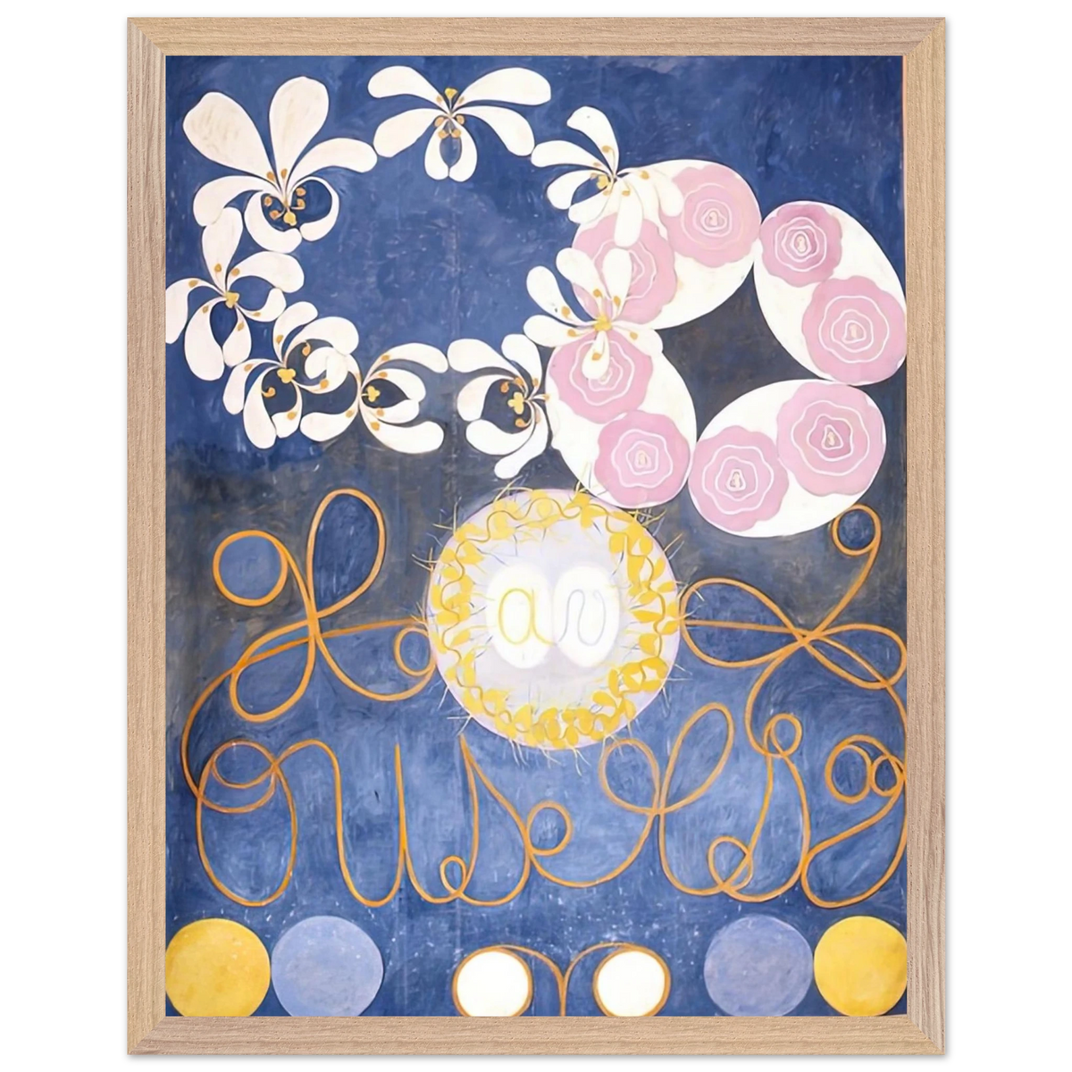 Hilma af Klint - THE TEN LARGEST 1907 Wall art - A3 (29.7 x 42  cm) - Premium Wooden Framed Poster With Fine Art Paper - Black frame