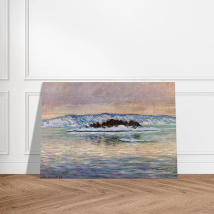 The Fjord, near Christiania - claude monet Brushed Aluminum Print - 70x100 cm / 28x40 inches | claude monet Aluminum Print | claude monet Prints