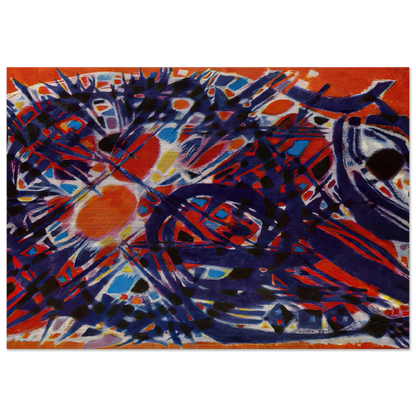 Couronne d'épines - 1954 - Alfred Manessier Brushed Aluminum Print - 70x100 cm / 28x40 inches | Alfred Manessier Aluminum Print | Alfred Manessier Prints