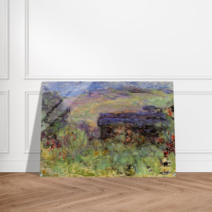 The House Seen through the Roses - claude monet Acrylic Print - 70x100 cm / 28x40″ inches