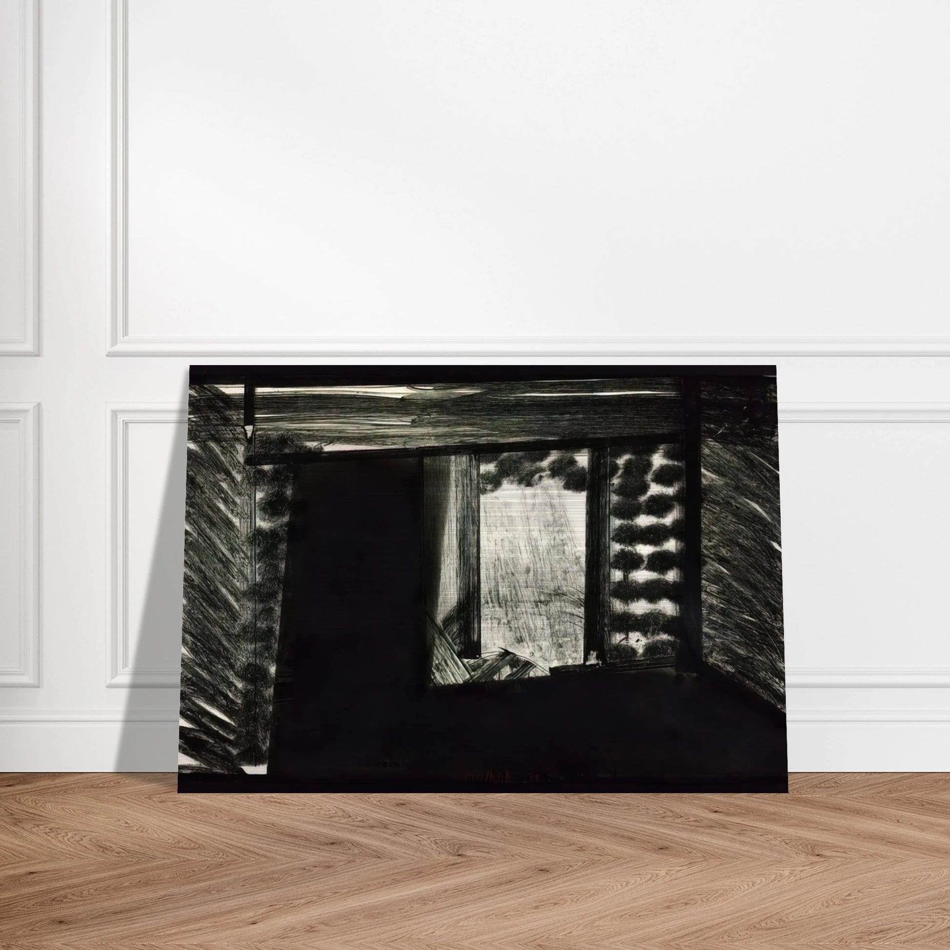All alone in the Museum of Art - 1979 - Howard Hodgkin Brushed Aluminum Print - 70x100 cm / 28x40 inches | Howard Hodgkin Aluminum Print | Howard Hodgkin Prints
