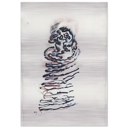 UNTITLED 1970 - Henri Michaux Brushed Aluminum Print - 70x100 cm / 28x40 inches | Henri Michaux Aluminum Print | Henri Michaux Prints