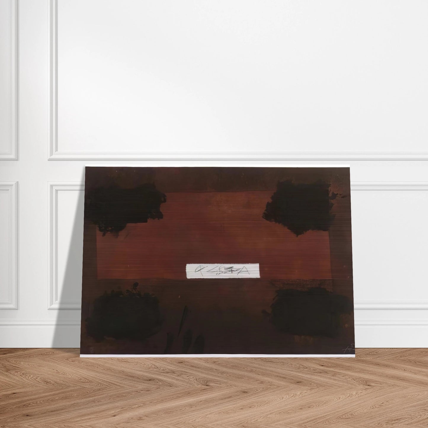 PASTED CLOTH 1976 - Antoni Tapies Brushed Aluminum Print - 70x100 cm / 28x40 inches | Antoni Tapies Aluminum Print | Antoni Tapies Prints