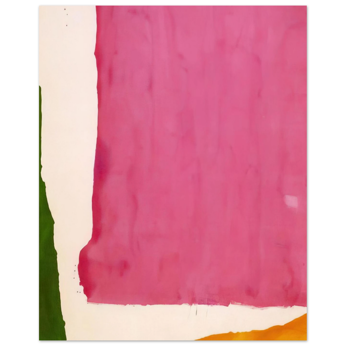 Helen Frankenthaler - Mauve District - 1966 Wall art - 30x45 cm / 12x18 inches - Premium Wooden Framed Poster With Fine Art Paper-canvas - Wood frame