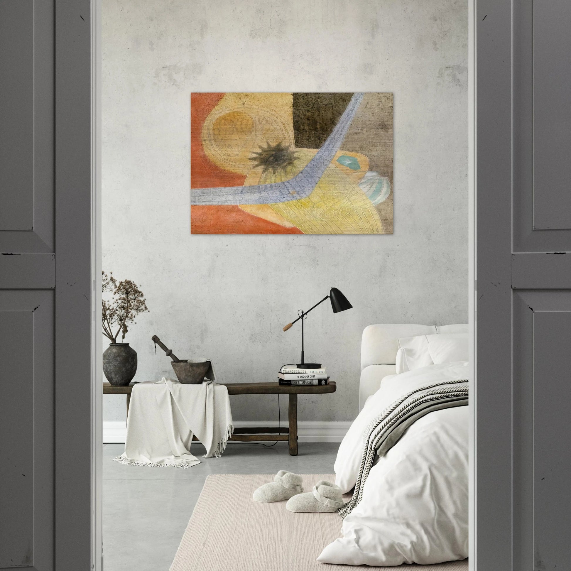Composition - 1933 - John Ferren Brushed Aluminum Print - 70x100 cm / 28x40 inches | John Ferren Aluminum Print | John Ferren Prints