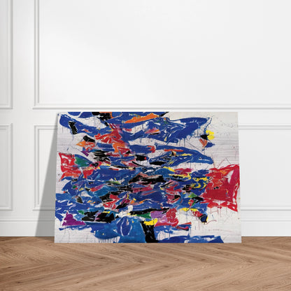 Round the World - Sam Francis Brushed Aluminum Print - 70x100 cm / 28x40 inches | Sam Francis Aluminum Print | Sam Francis Prints