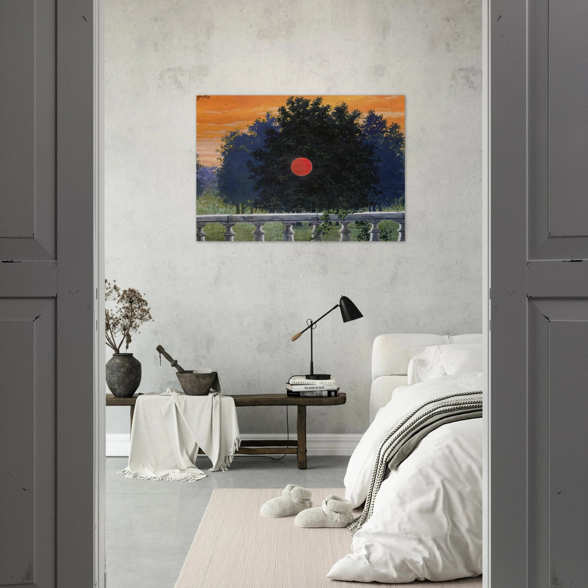 BANQUET 1955 - Rene Magritte Brushed Aluminum Print - 70x100 cm / 28x40 inches | Rene Magritte Aluminum Print | Rene Magritte Prints