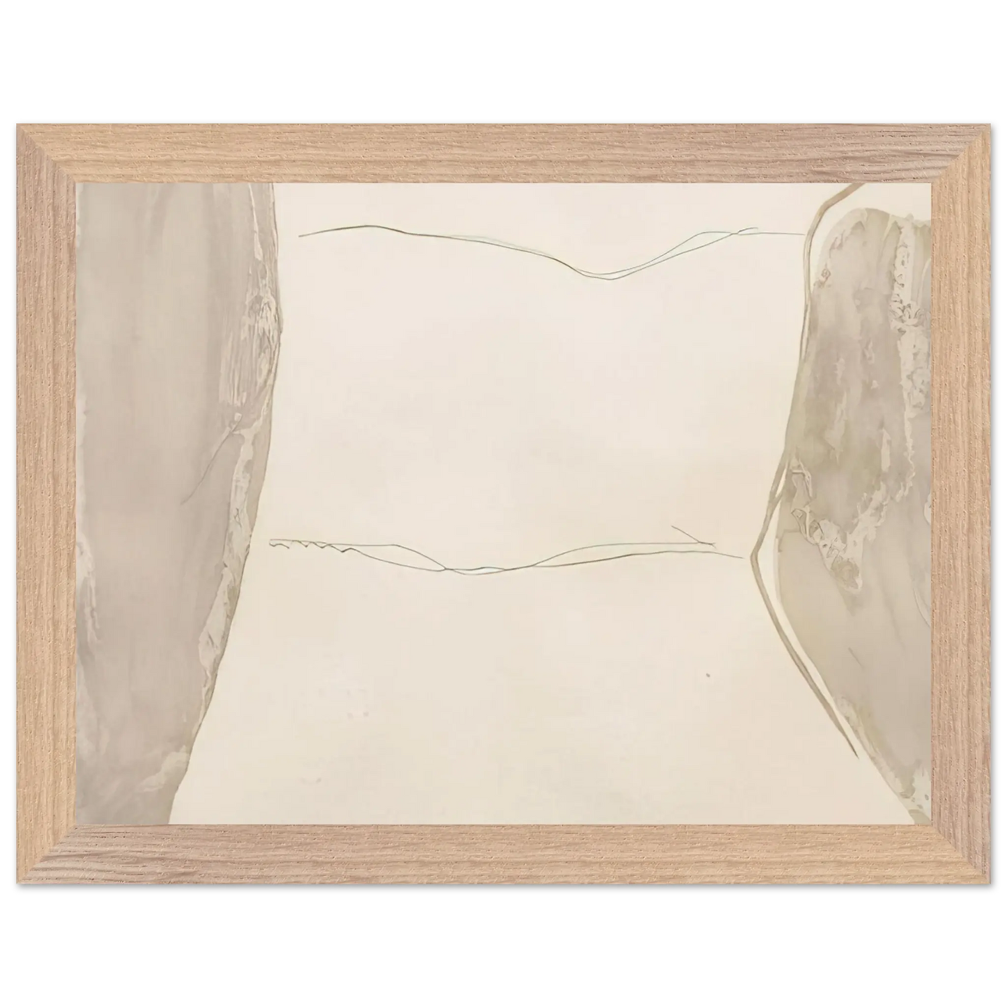 Helen Frankenthaler - Ponti - 1973 Wall art - 45x60 cm / 18x24 Inches - Premium Wooden Framed Poster With Fine Art Paper - White frame
