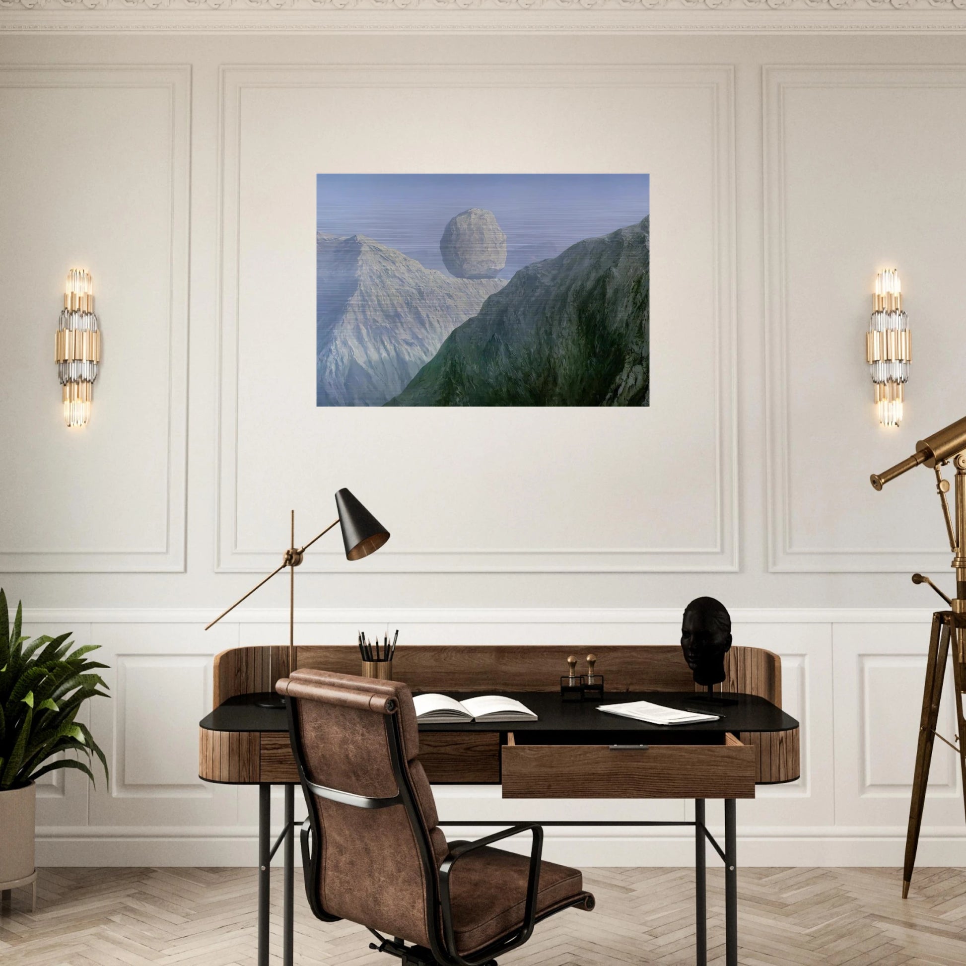 THE GLASS KEY 1959 - Rene Magritte Brushed Aluminum Print - 70x100 cm / 28x40 inches | Rene Magritte Aluminum Print | Rene Magritte Prints