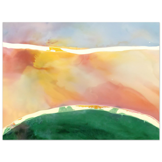 Ronnie Landfield - Bay Breeze - 1969  75x100 cm / 30x40inches Fine Art Poster