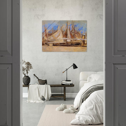 YACHTS AT ROYAN 1902 - Odilon Redon Acrylic Print - 70x100 cm / 28x40″ inches