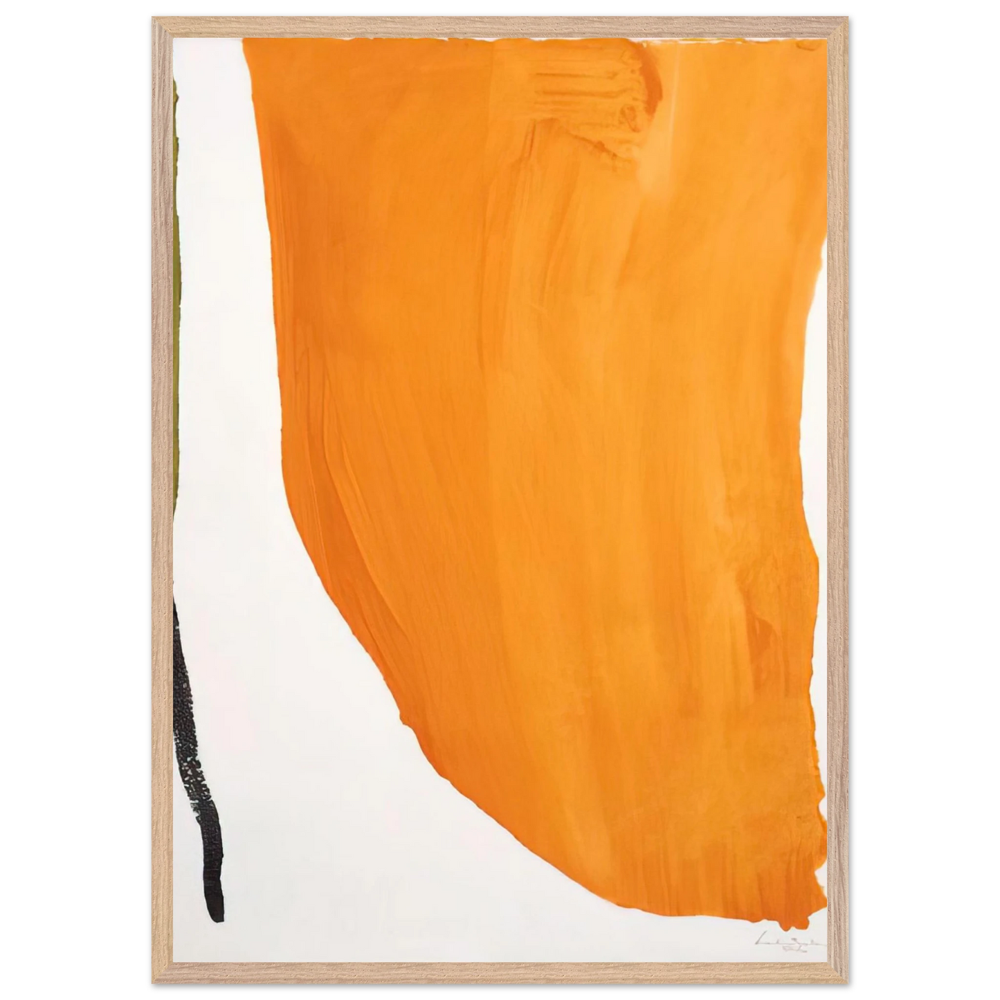 Helen Frankenthaler - Orange Downpour - 1970 Wall art - 21x29.7 cm / 8x12" - Fine Art Poster-canvas - -