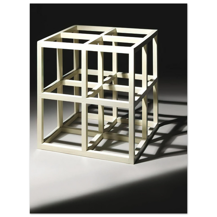 Sol LeWitt - 8 Part Cube  75x100 cm / 30x40inches Fine Art Poster