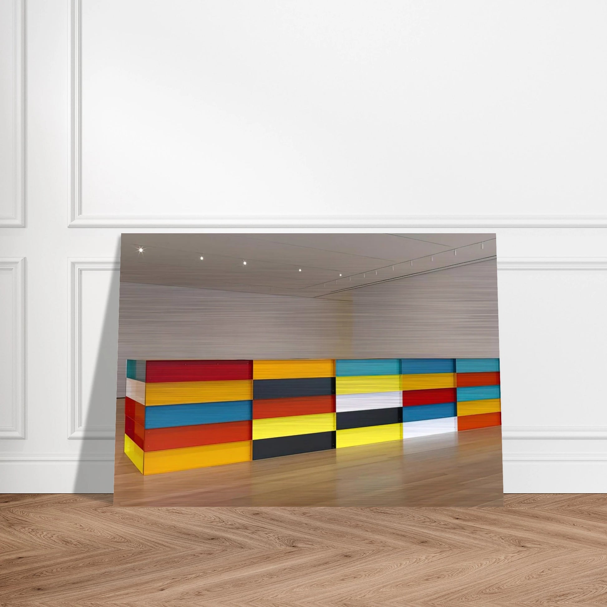 Untitled - 1991 - Donald Judd Brushed Aluminum Print - 70x100 cm / 28x40 inches | Donald Judd Aluminum Print | Donald Judd Prints