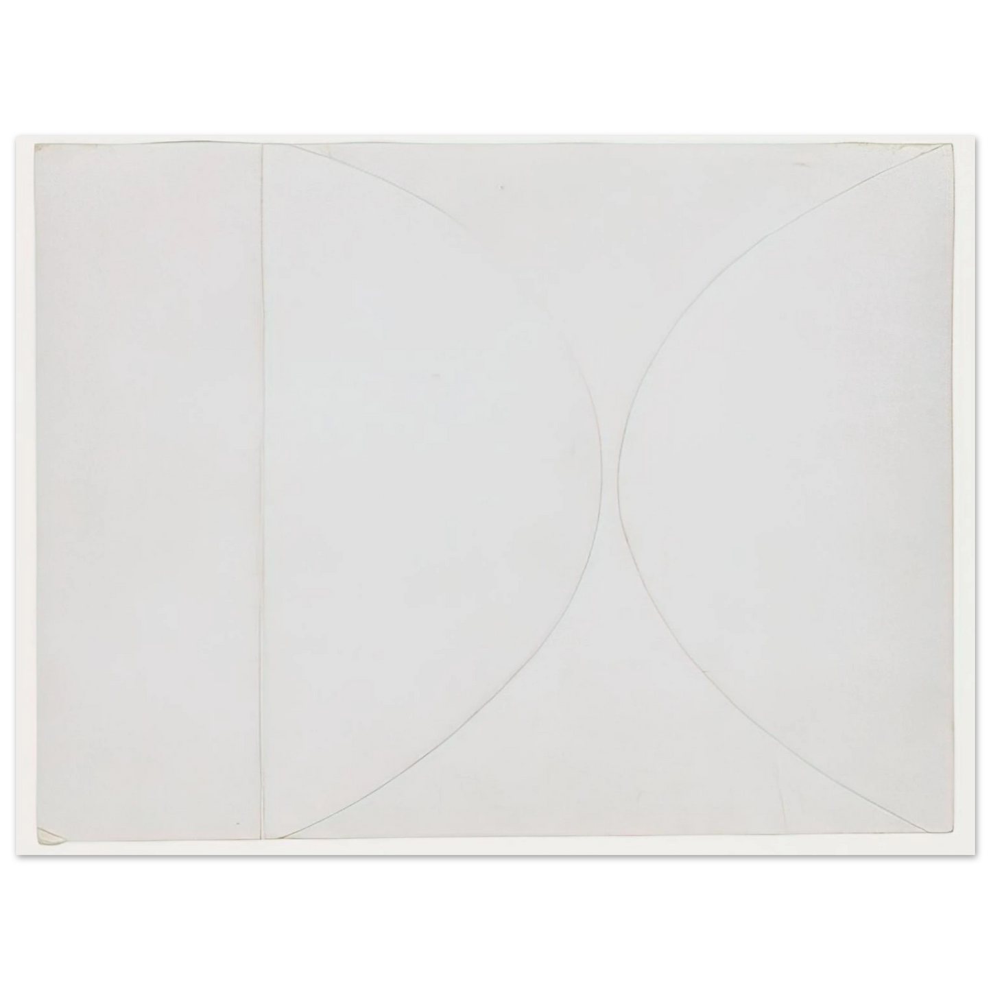 Ellsworth Kelly - White on White  75x100 cm / 30x40inches Fine Art Poster
