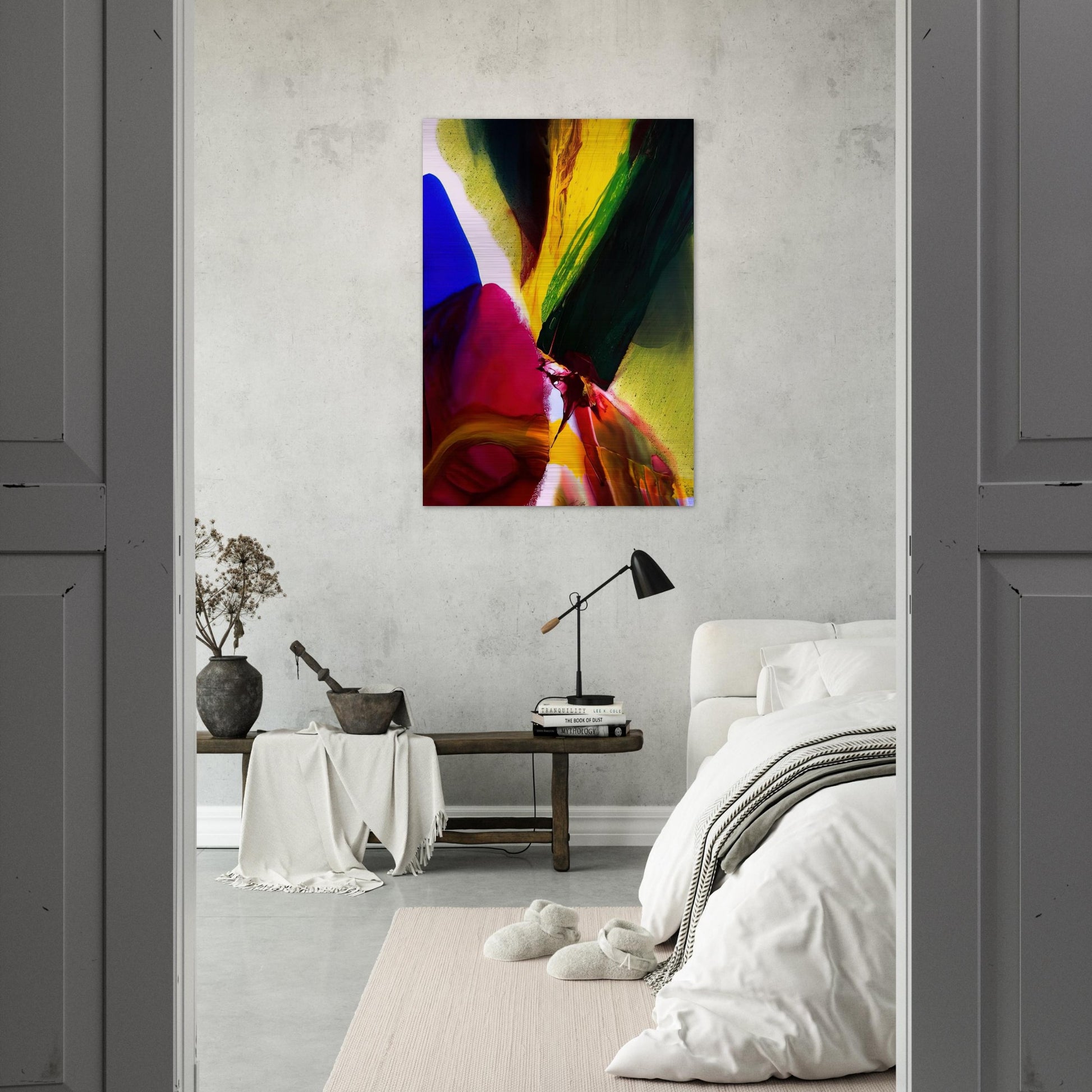Phenomena Phoenix Equinox - Paul Jenkins Brushed Aluminum Print - 70x100 cm / 28x40 inches | Paul Jenkins Aluminum Print | Paul Jenkins Prints