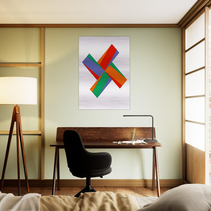 Aus Portfolio Kinderstern - 1989 - Max Bill Brushed Aluminum Print - 70x100 cm / 28x40 inches | Max Bill Aluminum Print | Max Bill Prints