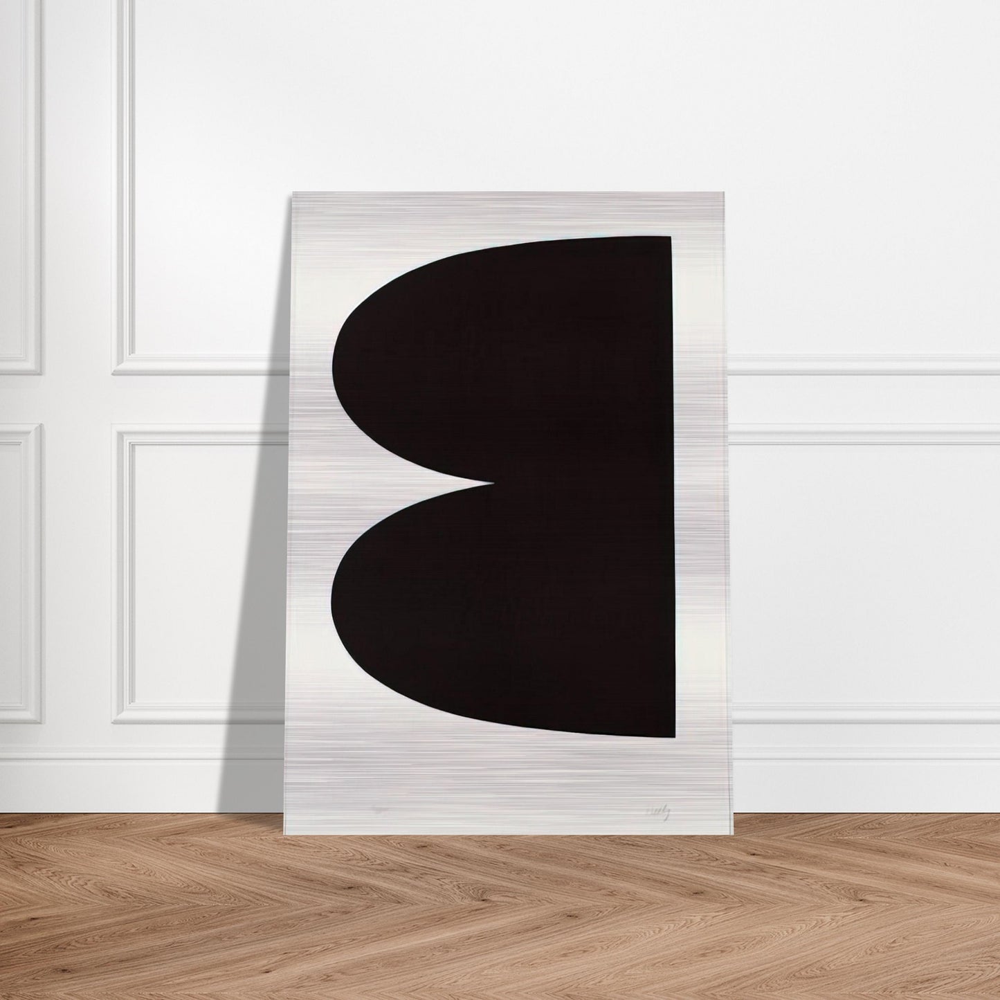 Black from Suite of Twenty-Seven Color Lithographs - Ellsworth Kelly Brushed Aluminum Print - 70x100 cm / 28x40 inches | Ellsworth Kelly Aluminum Print | Ellsworth Kelly Prints