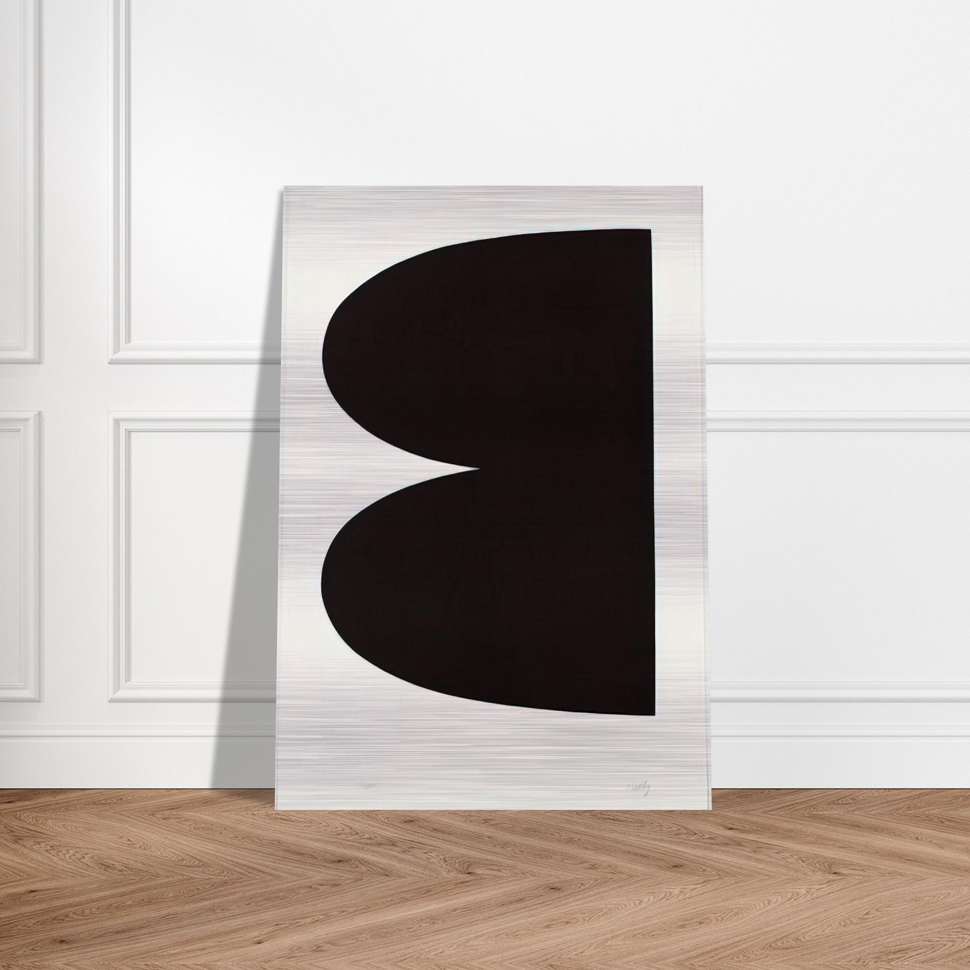 Black from Suite of Twenty-Seven Color Lithographs - Ellsworth Kelly Brushed Aluminum Print - 70x100 cm / 28x40 inches | Ellsworth Kelly Aluminum Print | Ellsworth Kelly Prints