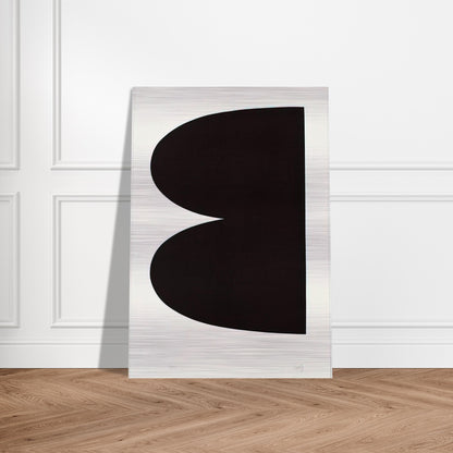 Black from Suite of Twenty-Seven Color Lithographs - Ellsworth Kelly Brushed Aluminum Print - 70x100 cm / 28x40 inches | Ellsworth Kelly Aluminum Print | Ellsworth Kelly Prints