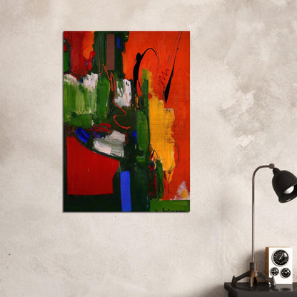 The Lark - Hans Hofmann Brushed Aluminum Print - 70x100 cm / 28x40 inches | Hans Hofmann Aluminum Print | Hans Hofmann Prints