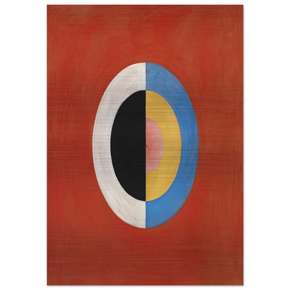 THE SWAN NO 17 1915 0 - Hilma af Klint Brushed Aluminum Print - 70x100 cm / 28x40 inches | Hilma af Klint Aluminum Print | Hilma af Klint Prints