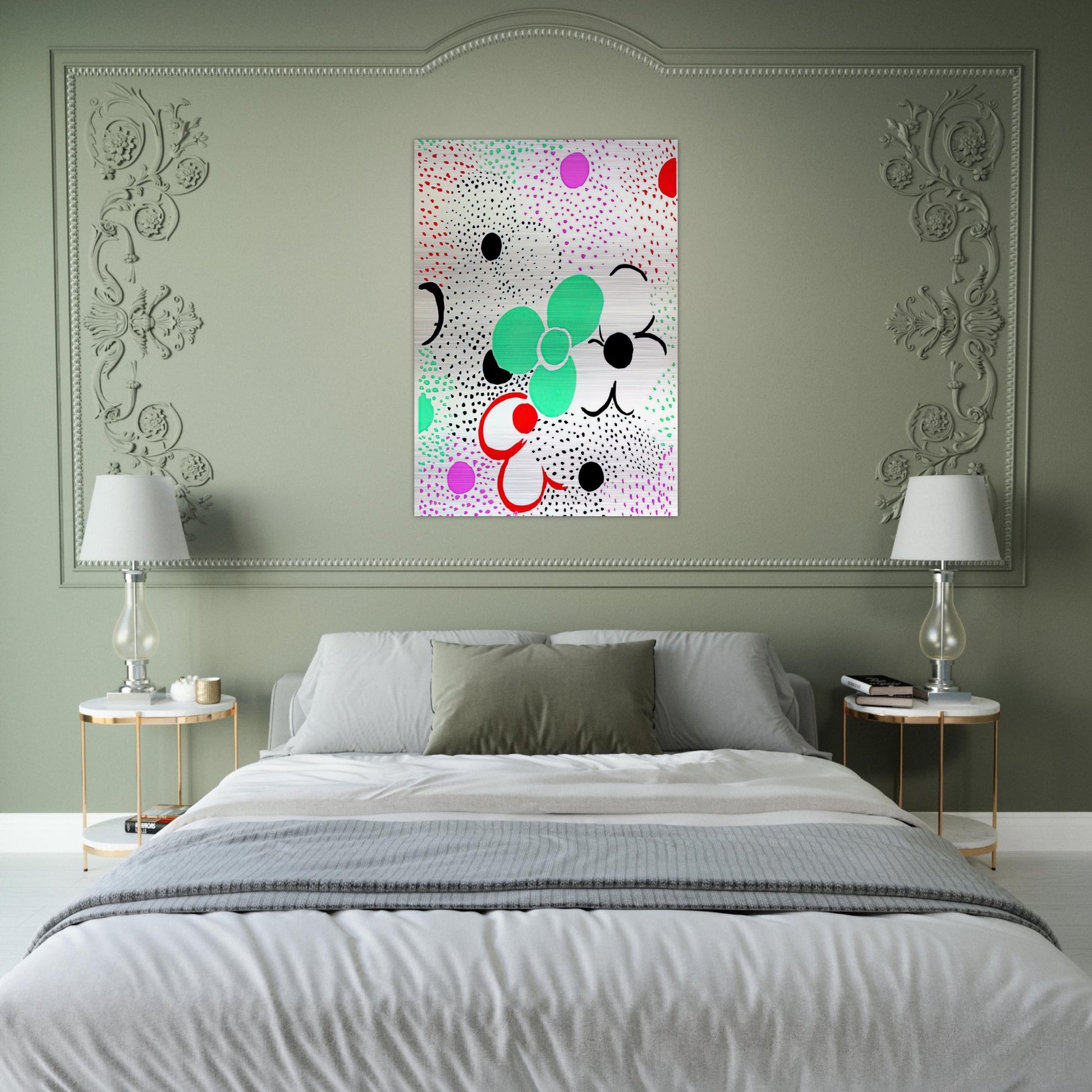 COMPOSITION 12 - Sonia Delaunay Brushed Aluminum Print - 70x100 cm / 28x40 inches | Sonia Delaunay Aluminum Print | Sonia Delaunay Prints