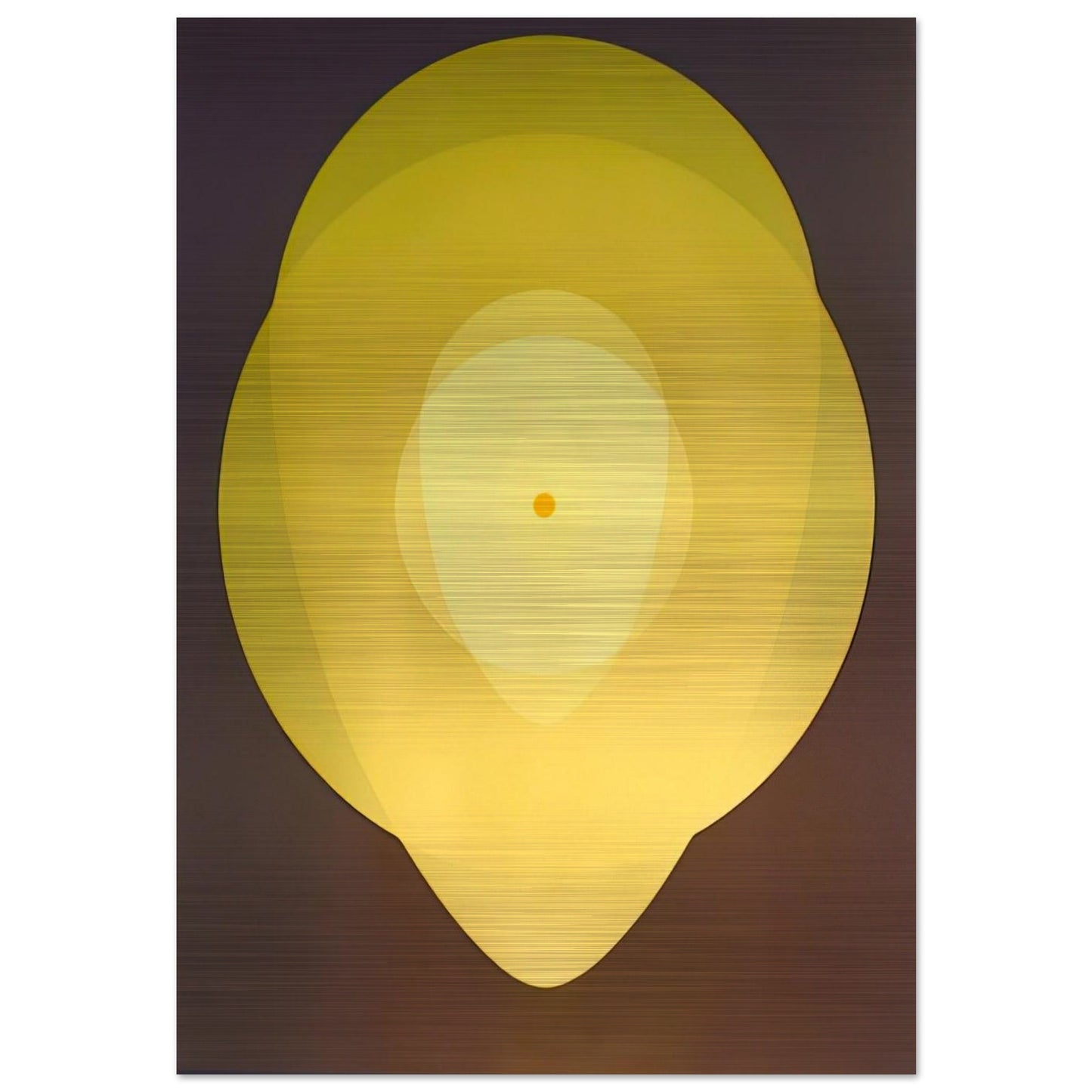 Yellow Mandala - 1970 - Clarence Holbrook Carter Brushed Aluminum Print - 70x100 cm / 28x40 inches | Clarence Holbrook Carter Aluminum Print | Clarence Holbrook Carter Prints
