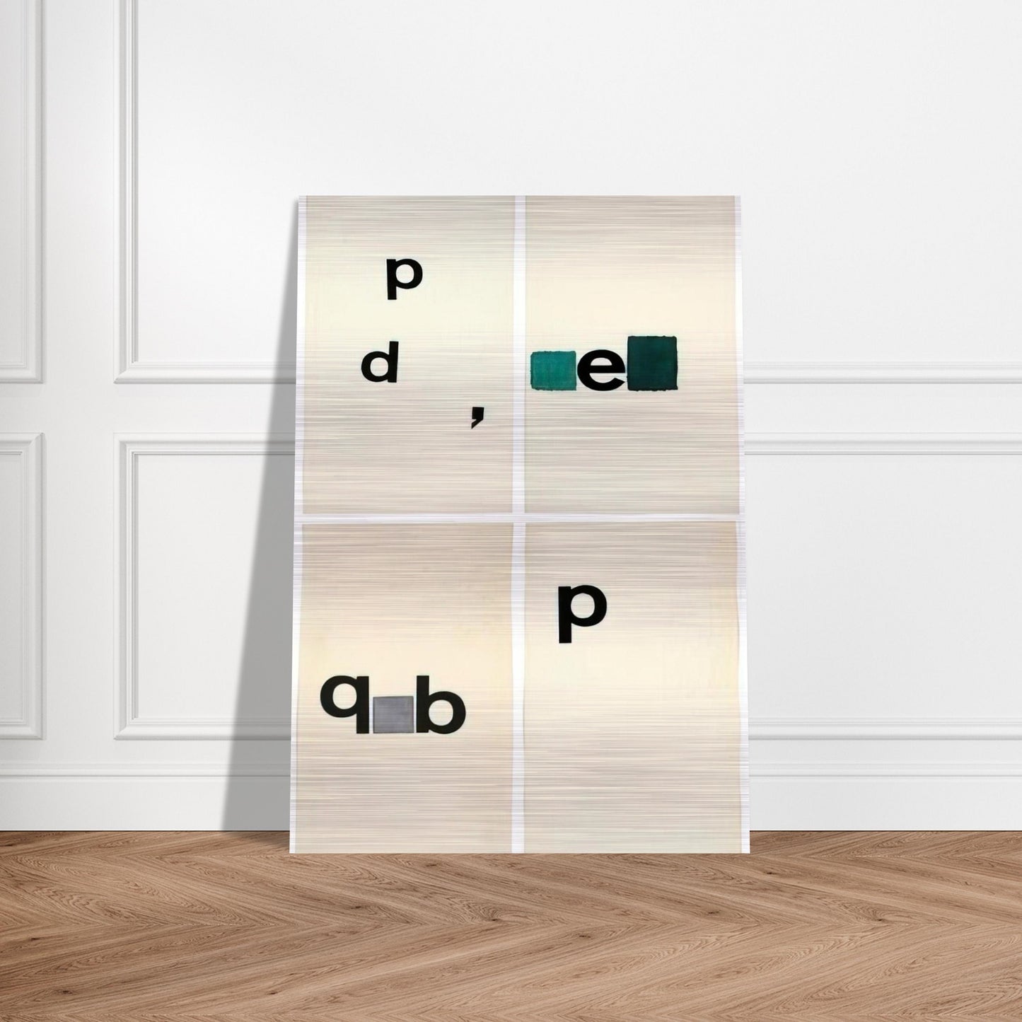 Untitled Toquinho - 1970 - Mira Schendel Brushed Aluminum Print - 70x100 cm / 28x40 inches | Mira Schendel Aluminum Print | Mira Schendel Prints