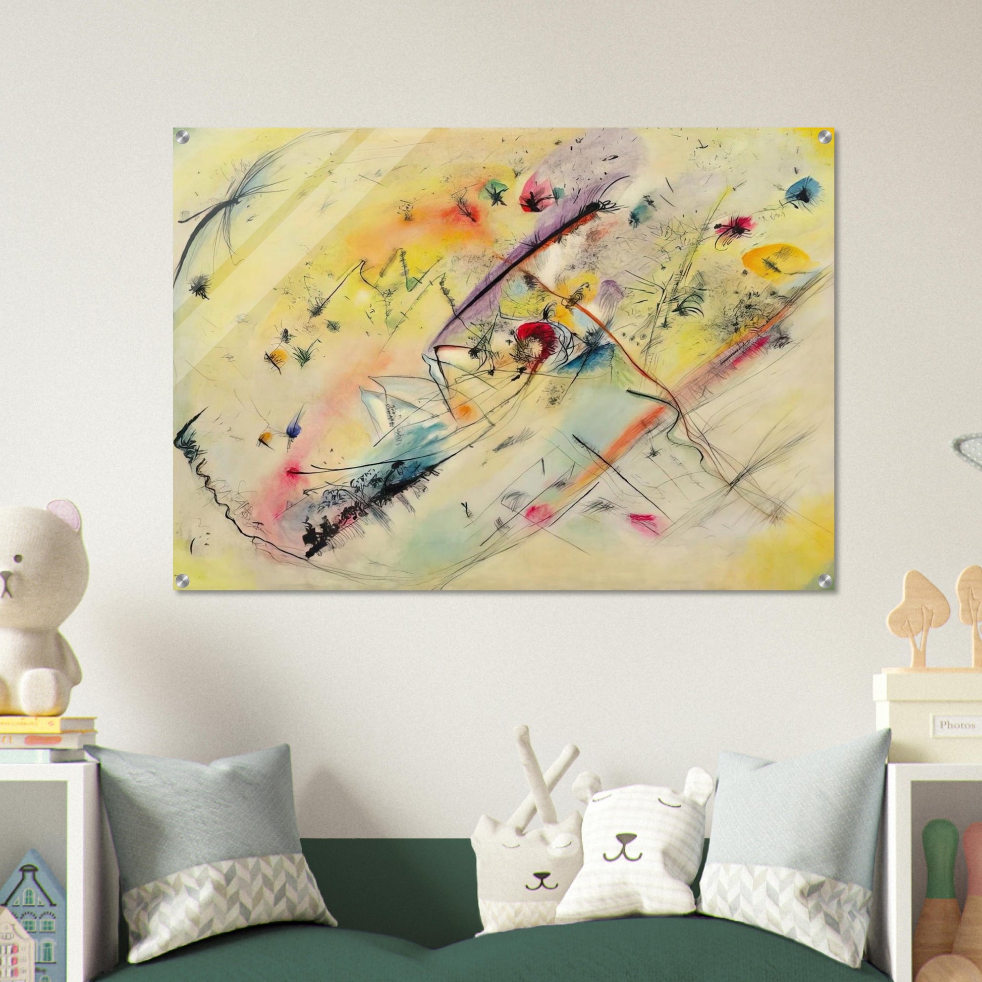 BRIGHT PICTURE 1913 - Wassily Kandinsky Acrylic Print - 70x100 cm / 28x40″ inches | Wassily Kandinsky Wall Art | Wassily Kandinsky Prints