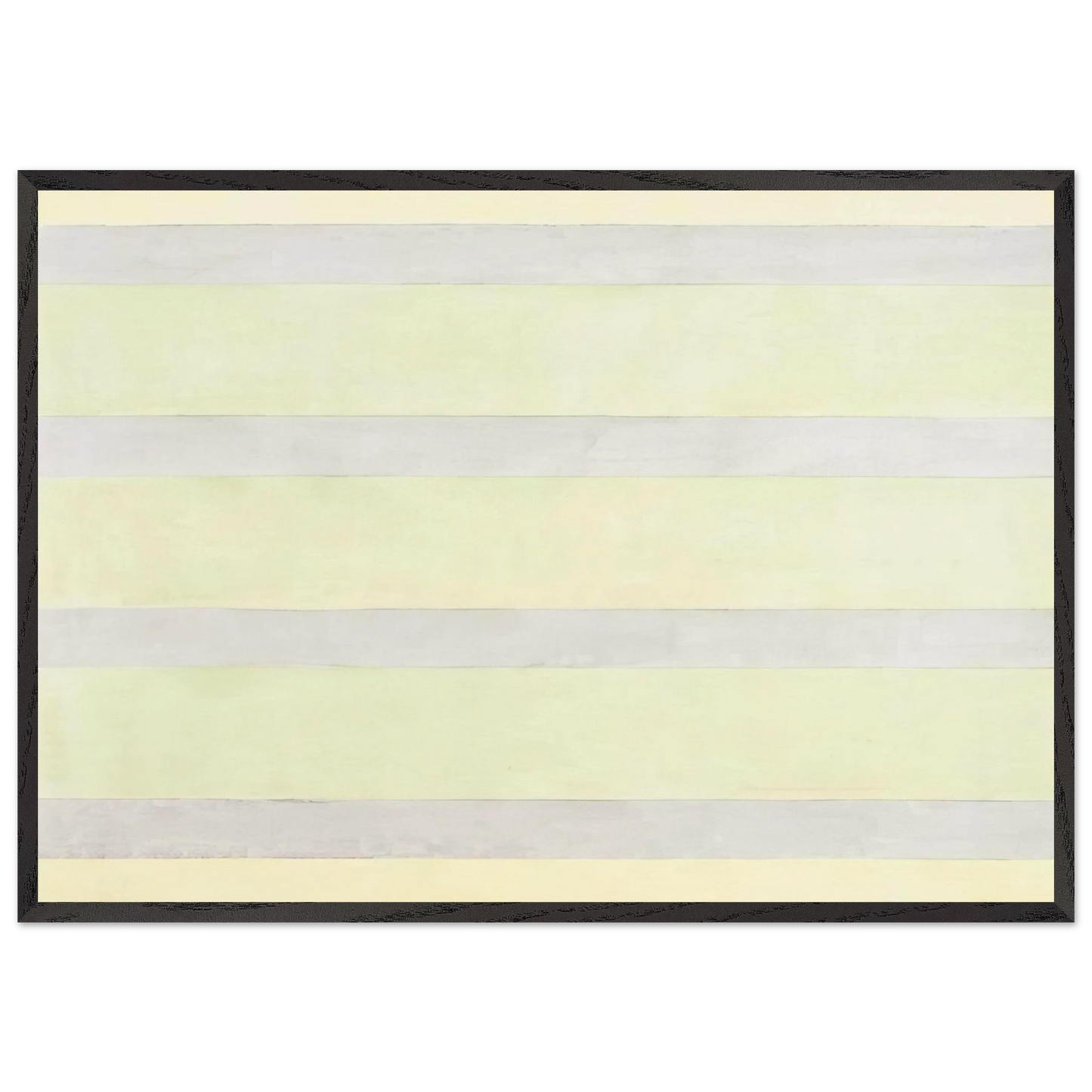 Untitled 11 - Agnes Martin 70x100 cm / 28x40 inches Framed Art Print – Black Wooden Frame