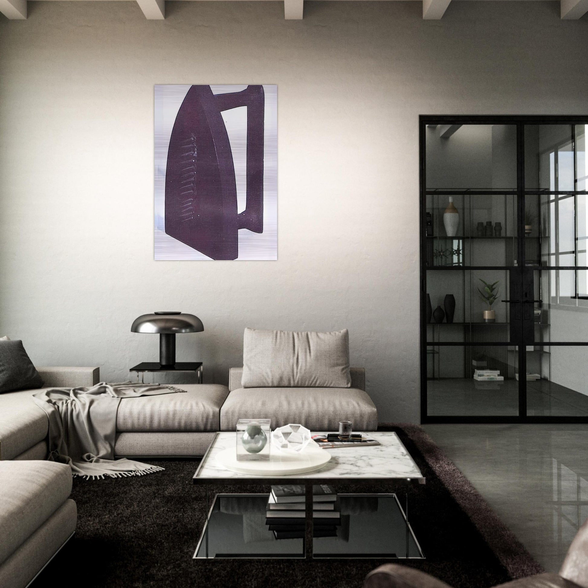CADEAU GIFT REPLICA OF THE LOST 1921 ORIGINAL - Man Ray Brushed Aluminum Print - 70x100 cm / 28x40 inches | Man Ray Aluminum Print | Man Ray Prints