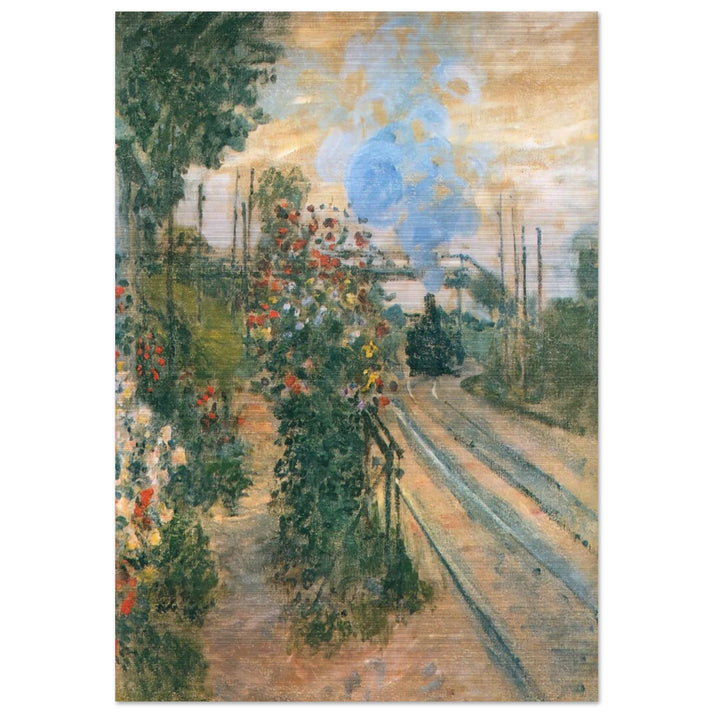 Arriving at Montegeron - claude monet Brushed Aluminum Print - 70x100 cm / 28x40 inches | claude monet Aluminum Print | claude monet Prints