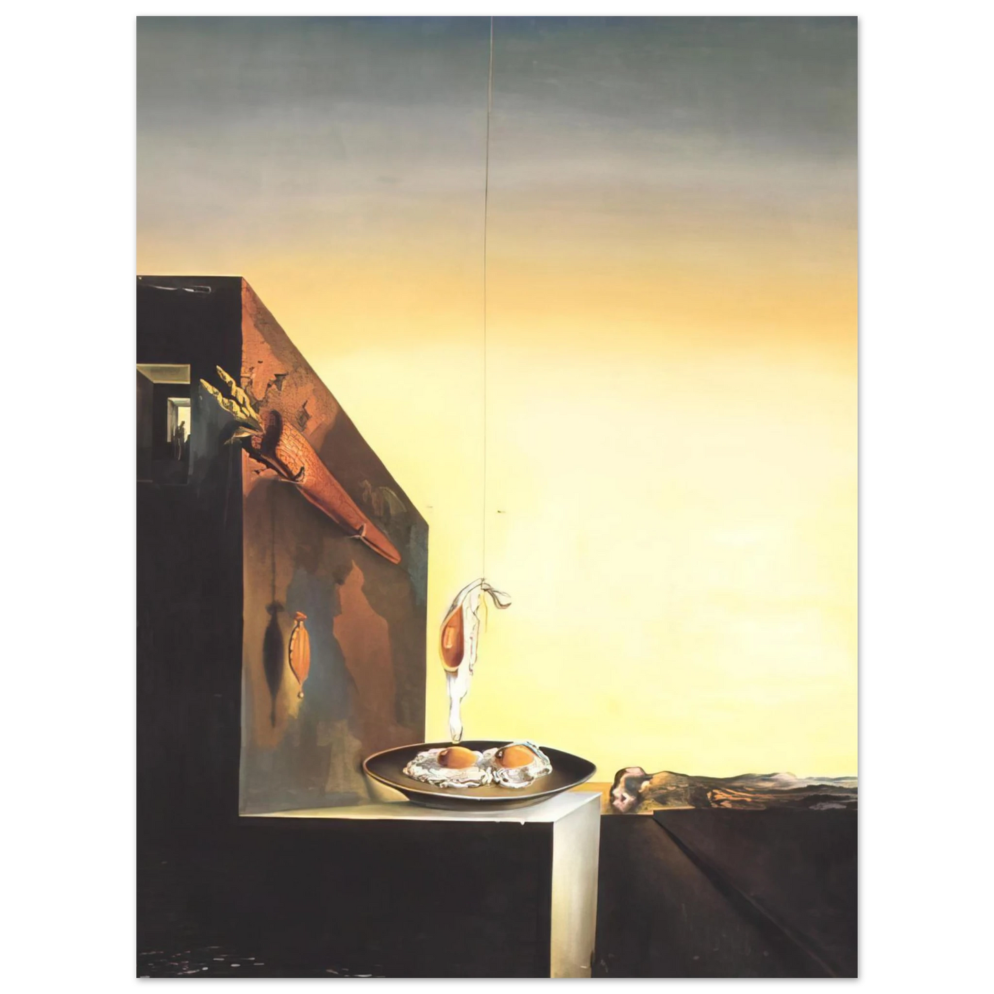 Salvador Dali - EGGS ON PLATE WITHOUT THE FLAT  75x100 cm / 30x40inches Fine Art Poster