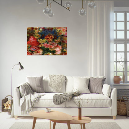 Flowers - Pierre-Auguste Renoir Brushed Aluminum Print - 70x100 cm / 28x40 inches | Pierre-Auguste Renoir Aluminum Print | Pierre-Auguste Renoir Prints