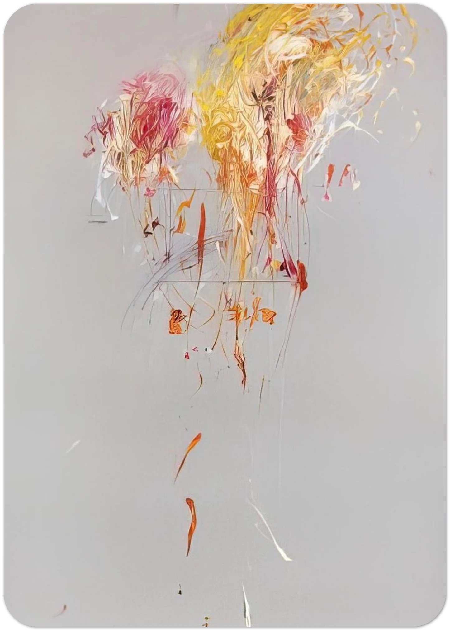 Nine Discourses on Commodus, Part IX By Cy Twombly Pack of 10 Post Cards | Cy Twombly Post Cards | A6 (10.5 x 14.8 cm) - 4.1 x 5.8 inches
