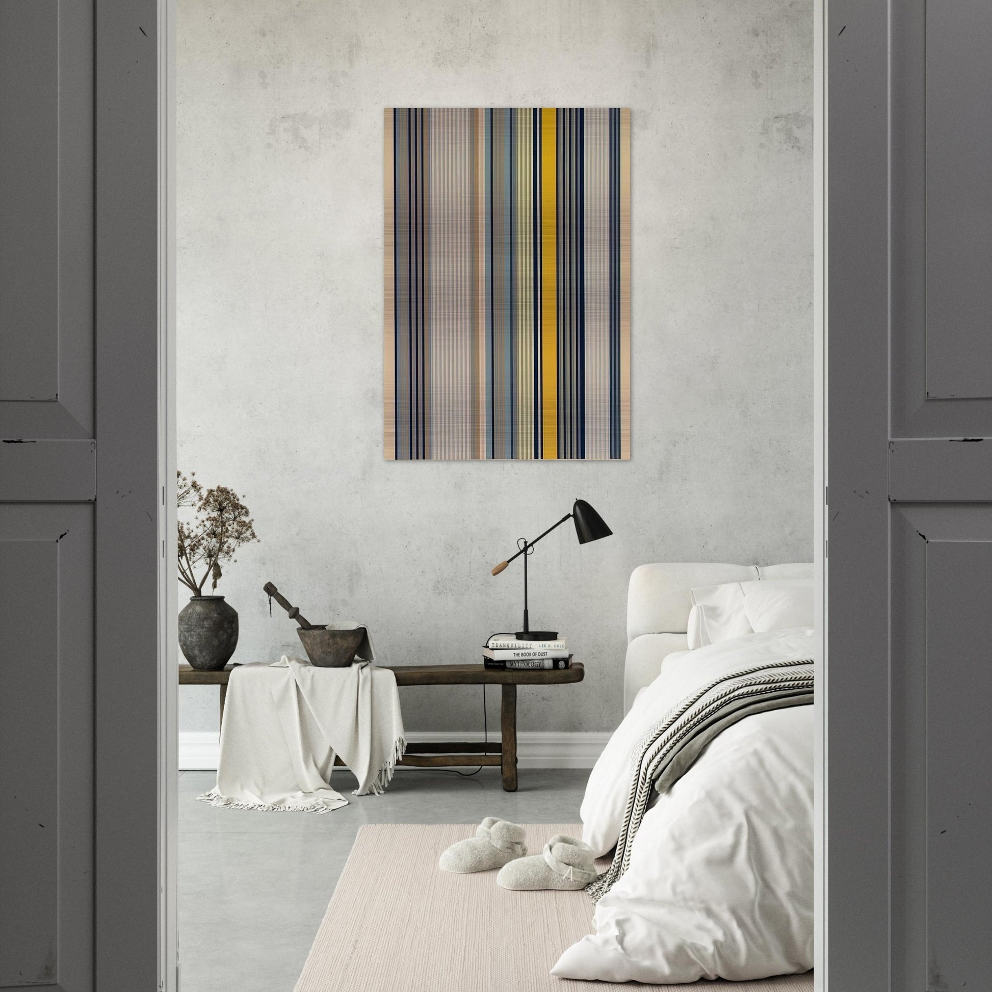 Signal - 1973 - Gene Davis Brushed Aluminum Print - 70x100 cm / 28x40 inches | Gene Davis Aluminum Print | Gene Davis Prints