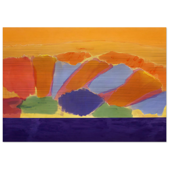 Uriel - 1978 - Ronnie Landfield Brushed Aluminum Print - 70x100 cm / 28x40 inches | Ronnie Landfield Aluminum Print | Ronnie Landfield Prints