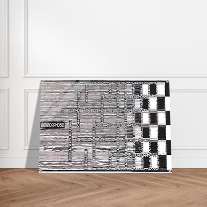 METAMORPHOSIS II EXCERPT 1 - MC Escher Acrylic Print - 70x100 cm / 28x40″ inches | Maurits Cornelis Escher Prints