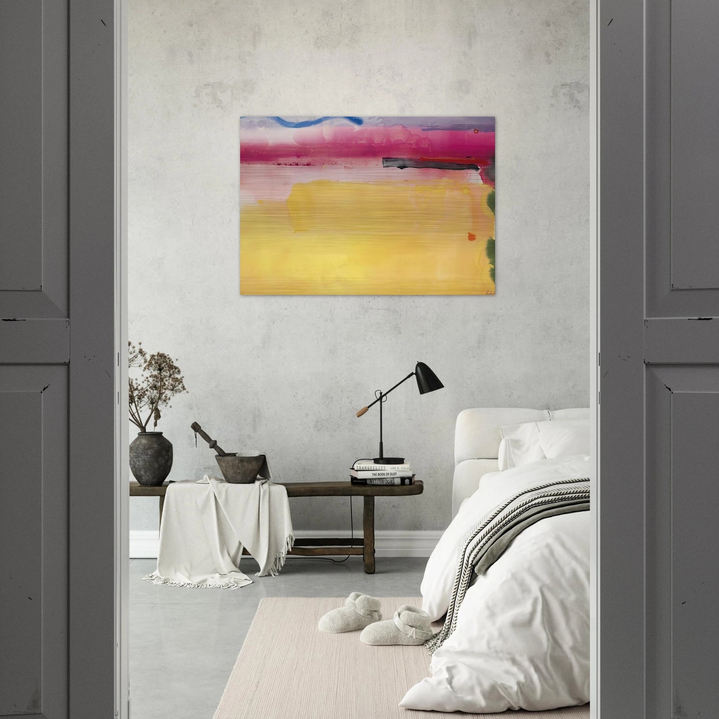 Black-Eyed Susan - 1988 - Helen Frankenthaler Brushed Aluminum Print - 70x100 cm / 28x40 inches | Helen Frankenthaler Aluminum Print | Helen Frankenthaler Prints