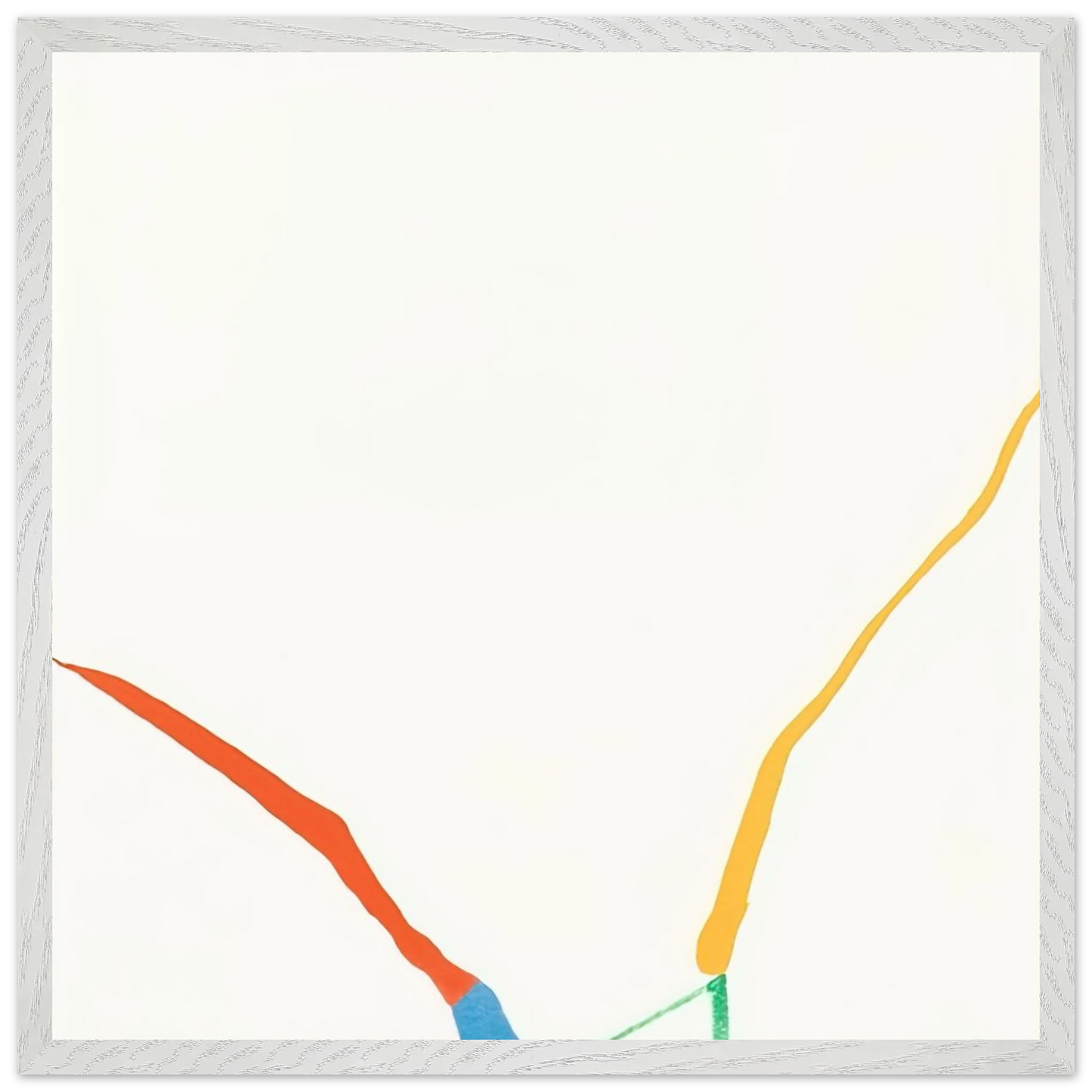 Helen Frankenthaler - What Red Lines Can Do - 1970 Wall art - A3 (29.7 x 42  cm) - Premium Wooden Framed Poster With Fine Art Paper-canvas - Black frame