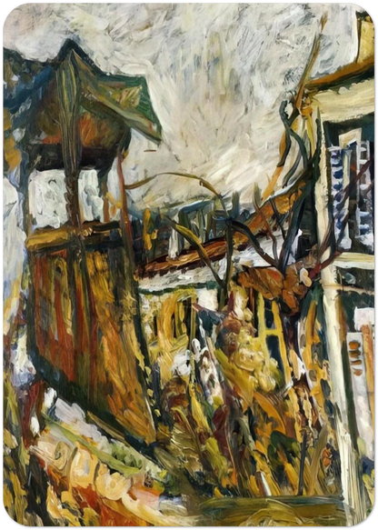 PARISIAN SUBURB By Chaim Soutine Pack of 10 Post Cards | Chaim Soutine Post Cards | A6 (10.5 x 14.8 cm) - 4.1 x 5.8 inches