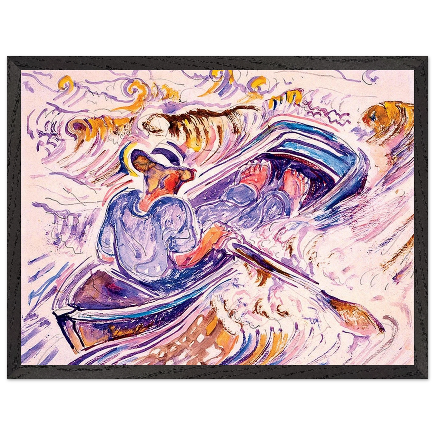 Walter Inglis Anderson - Walter Anderson Wall art - 70x100 cm / 28x40 inches - Premium Wooden Framed Poster With Fine Art Paper-canvas - Black frame
