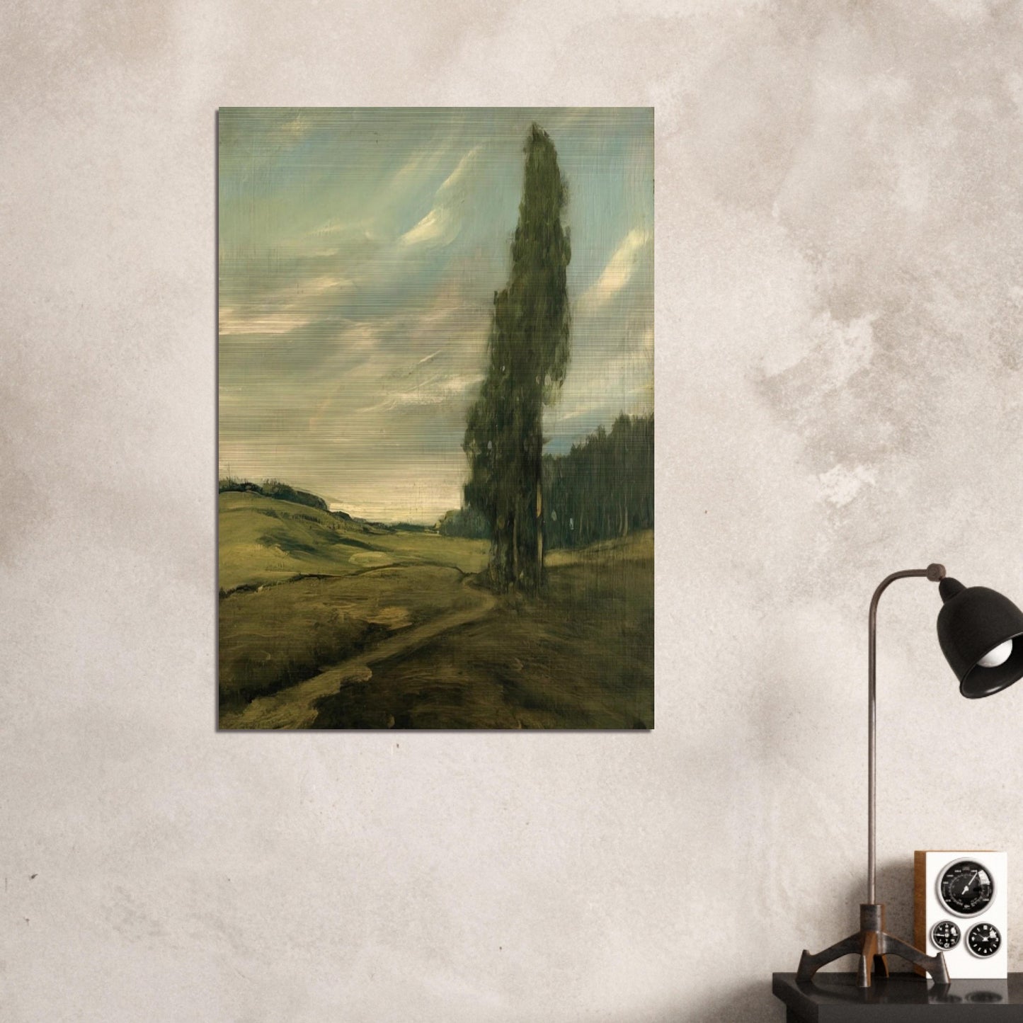 Contra Costa Landscape - Tonalism - Xavier Martinez Brushed Aluminum Print - 70x100 cm / 28x40 inches | Xavier Martinez Aluminum Print | Xavier Martinez Prints