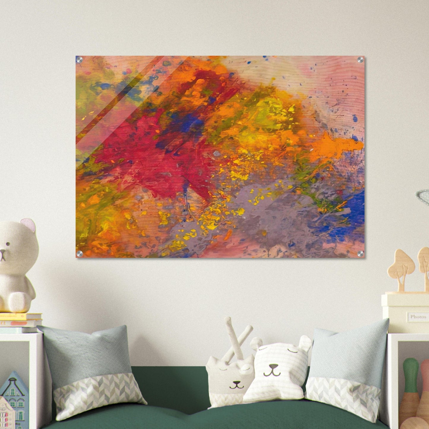 Red Linger - Sam Gilliam Acrylic Print - 70x100 cm / 28x40″ inches