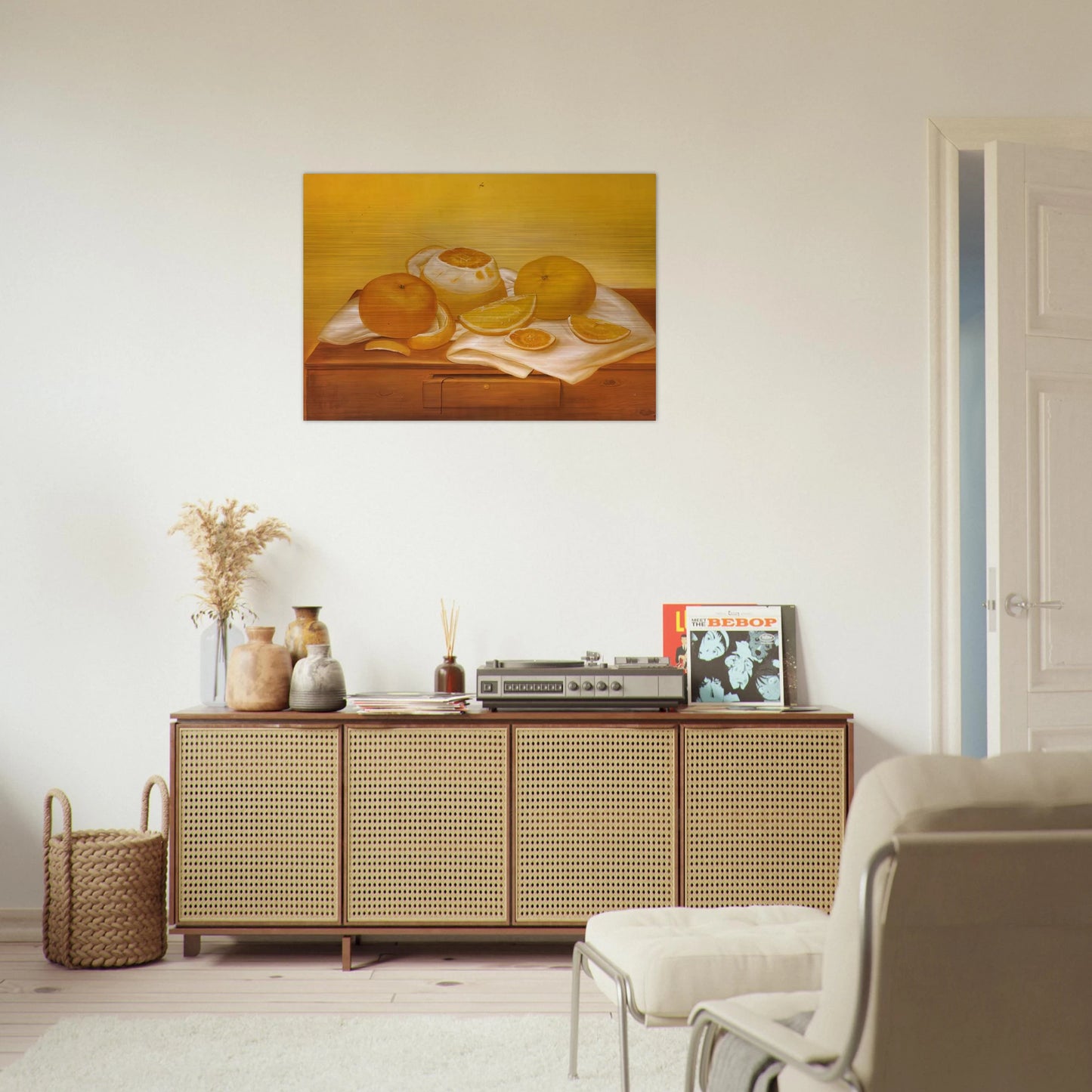 ORANGES - Fernando Botero Brushed Aluminum Print - 70x100 cm / 28x40 inches | Fernando Botero Aluminum Print | Fernando Botero Prints