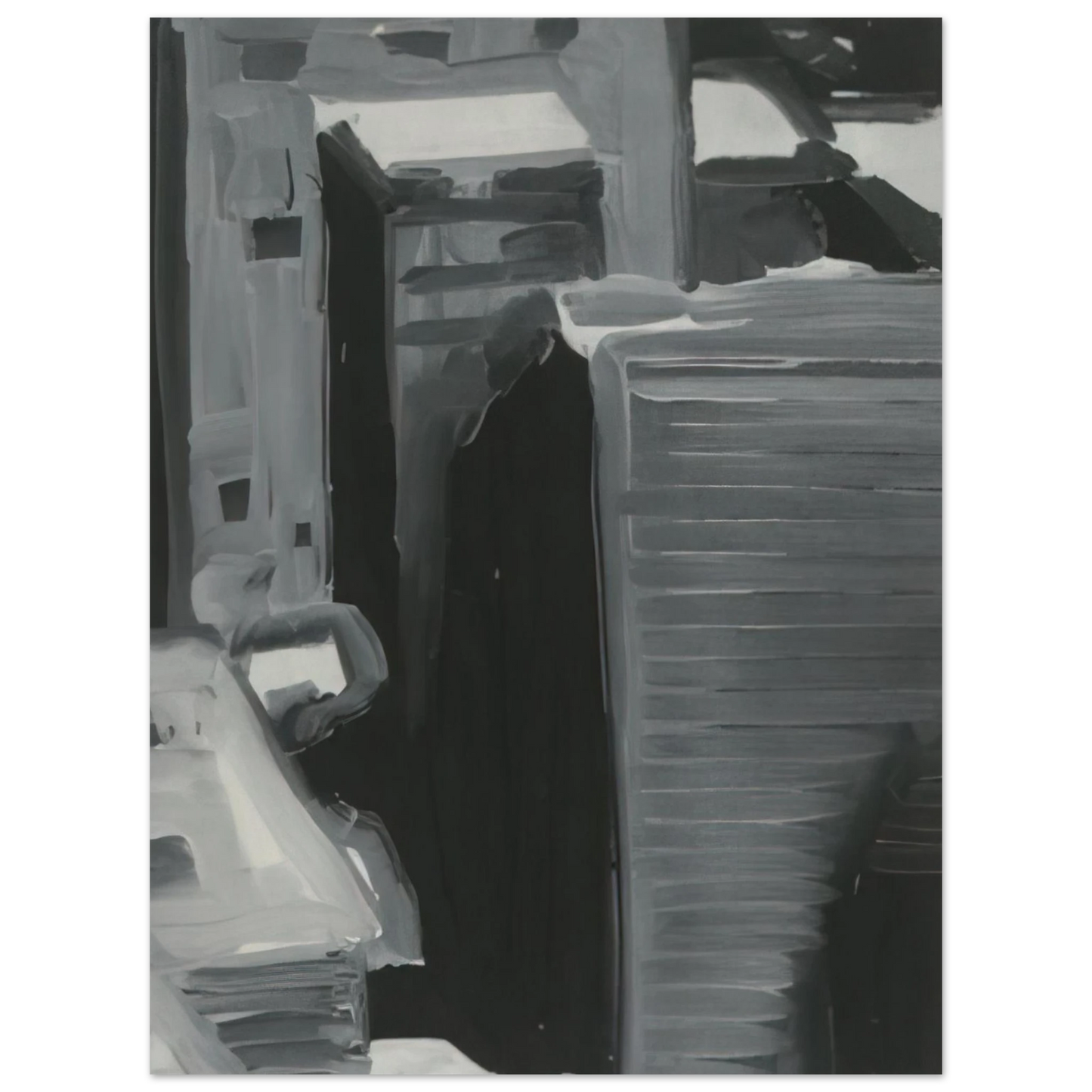 Gerhard Richter - TOWNSCAPE 1968  75x100 cm / 30x40inches Fine Art Poster