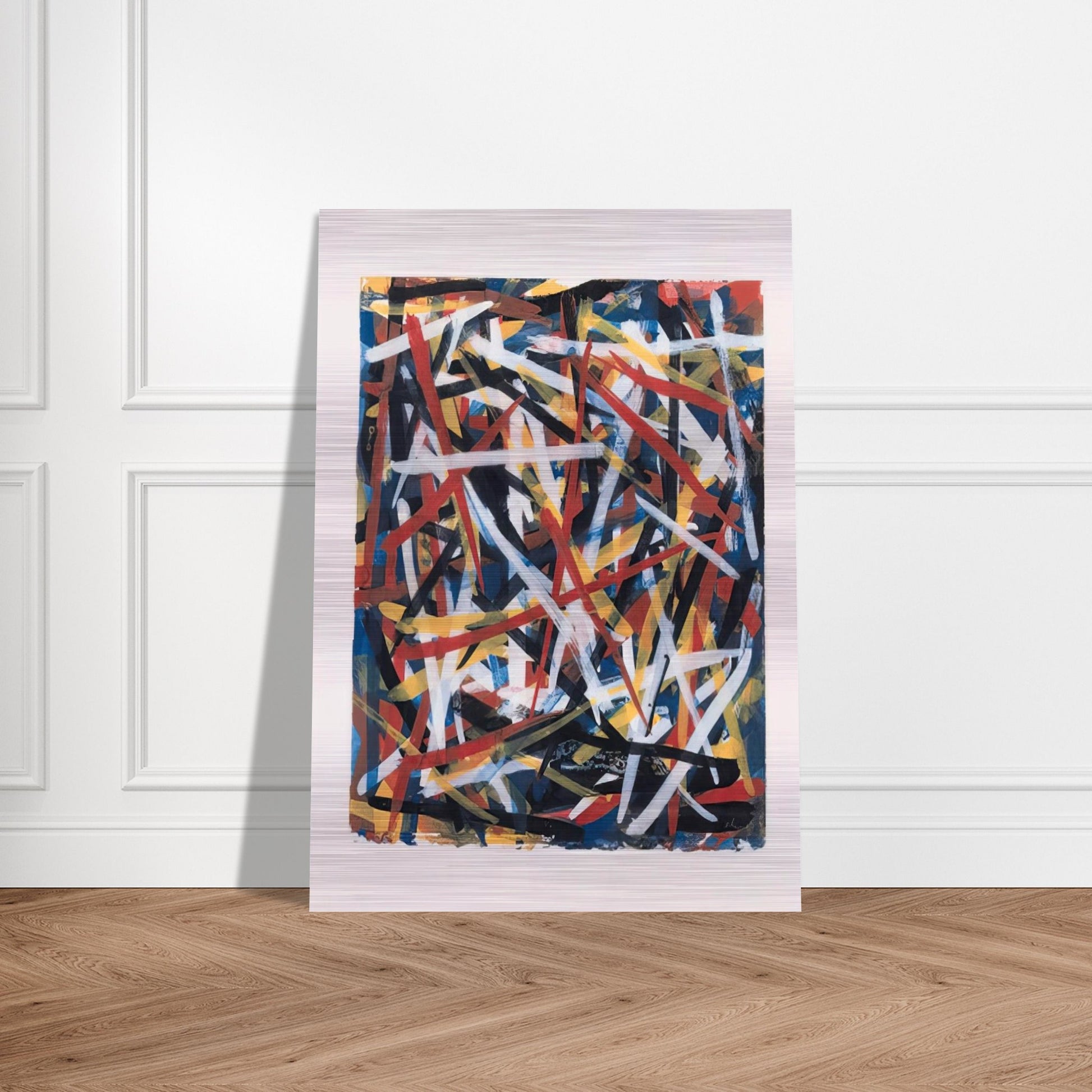 Brushstrokes - Sol LeWitt Brushed Aluminum Print - 70x100 cm / 28x40 inches | Sol LeWitt Aluminum Print | Sol LeWitt Prints